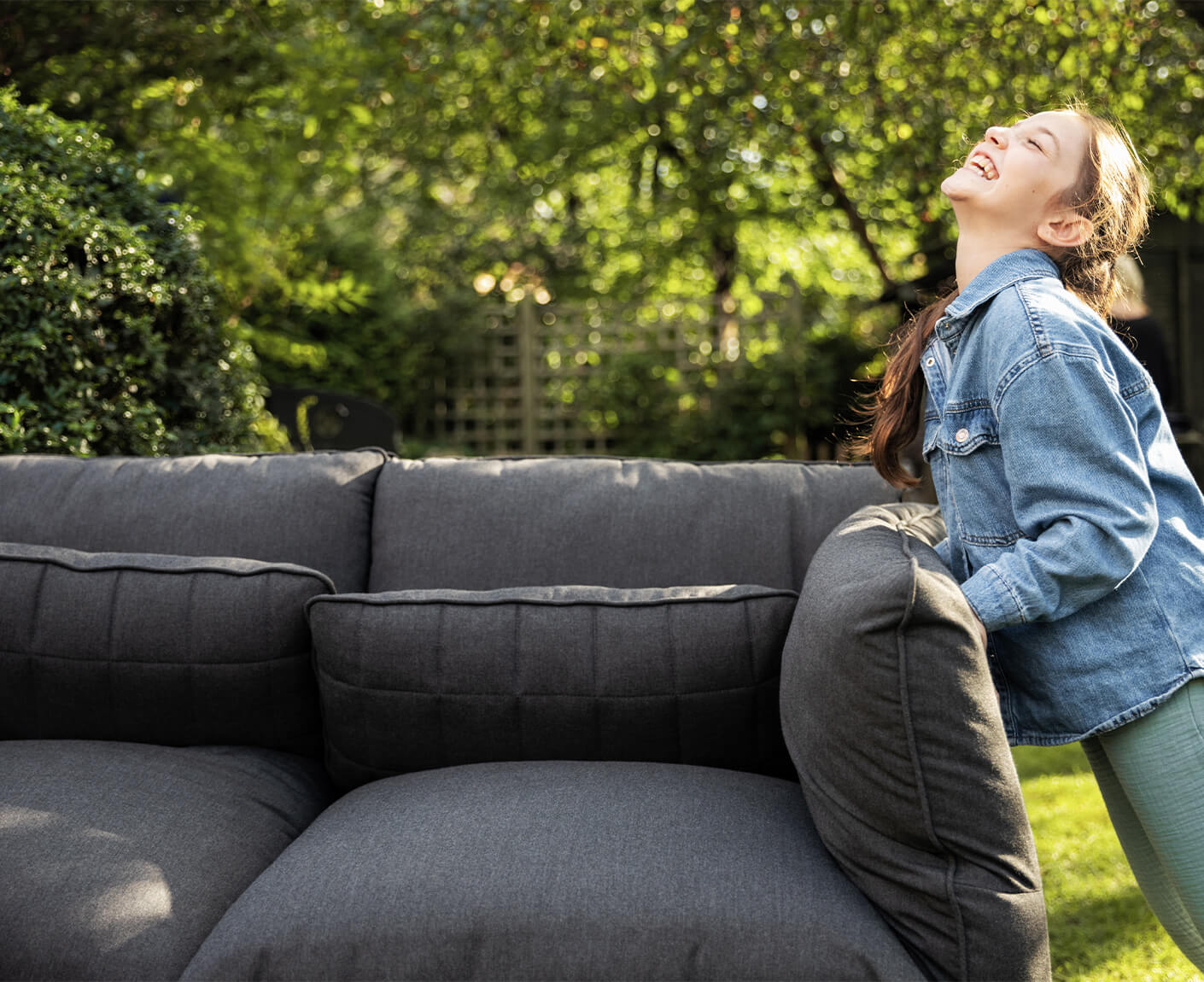 Kettler Gentle Gartenlounge Ecklounge Outdoorsofa Sunbrella / Anthrazit