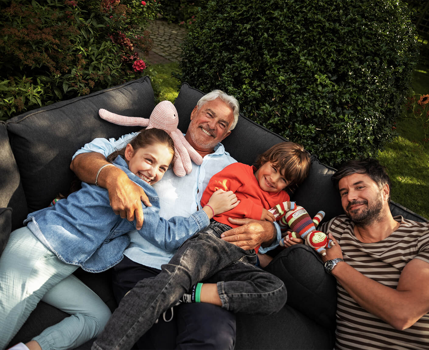 Kettler Gentle Gartenlounge Ecklounge Outdoorsofa Sunbrella / Anthrazit