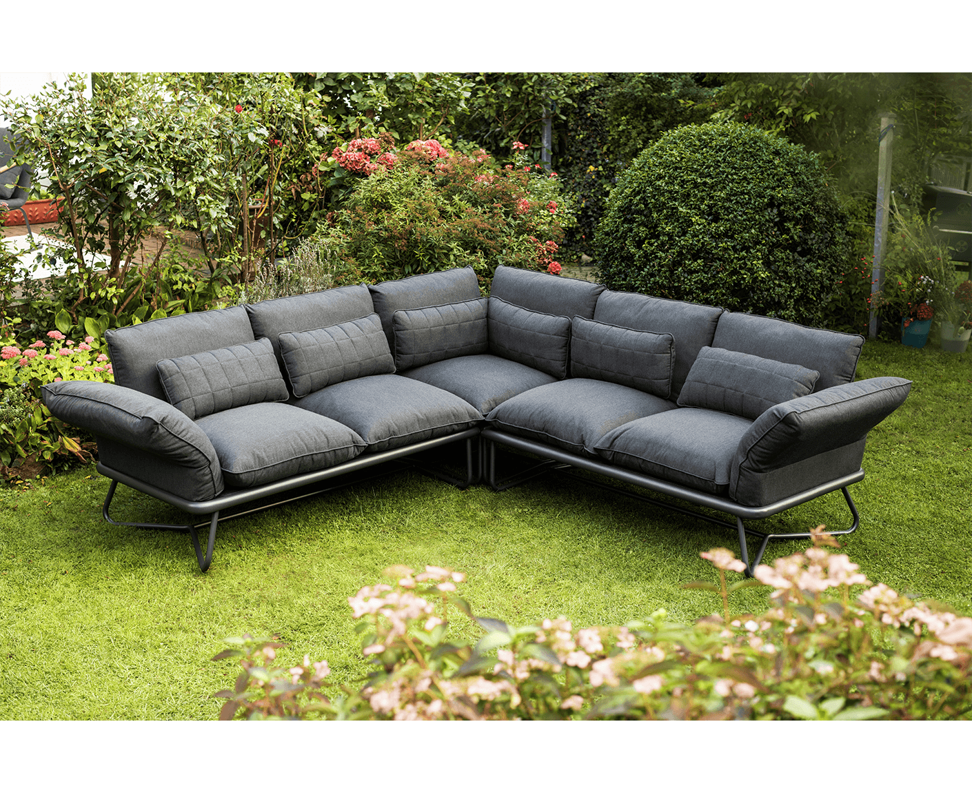 Kettler Gentle Gartenlounge Ecklounge Outdoorsofa Sunbrella / Anthrazit