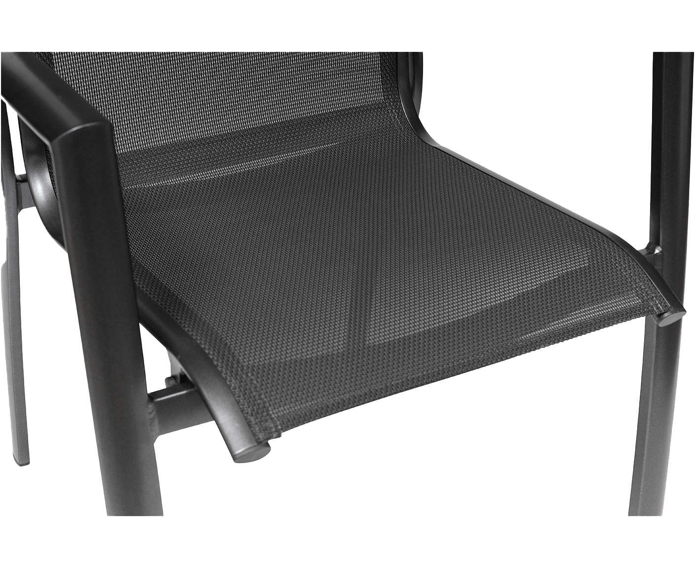 Kettler Legato Curve Silver-Line Stapelsessel Anthrazit / Anthrazit