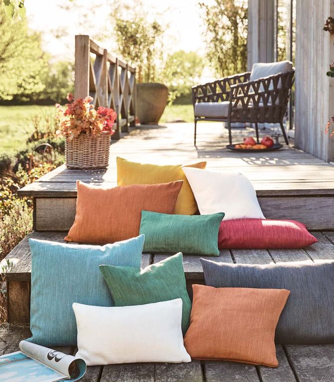 Agra Kissenbezug, Samt bedruckt, Florales Muster Bunt