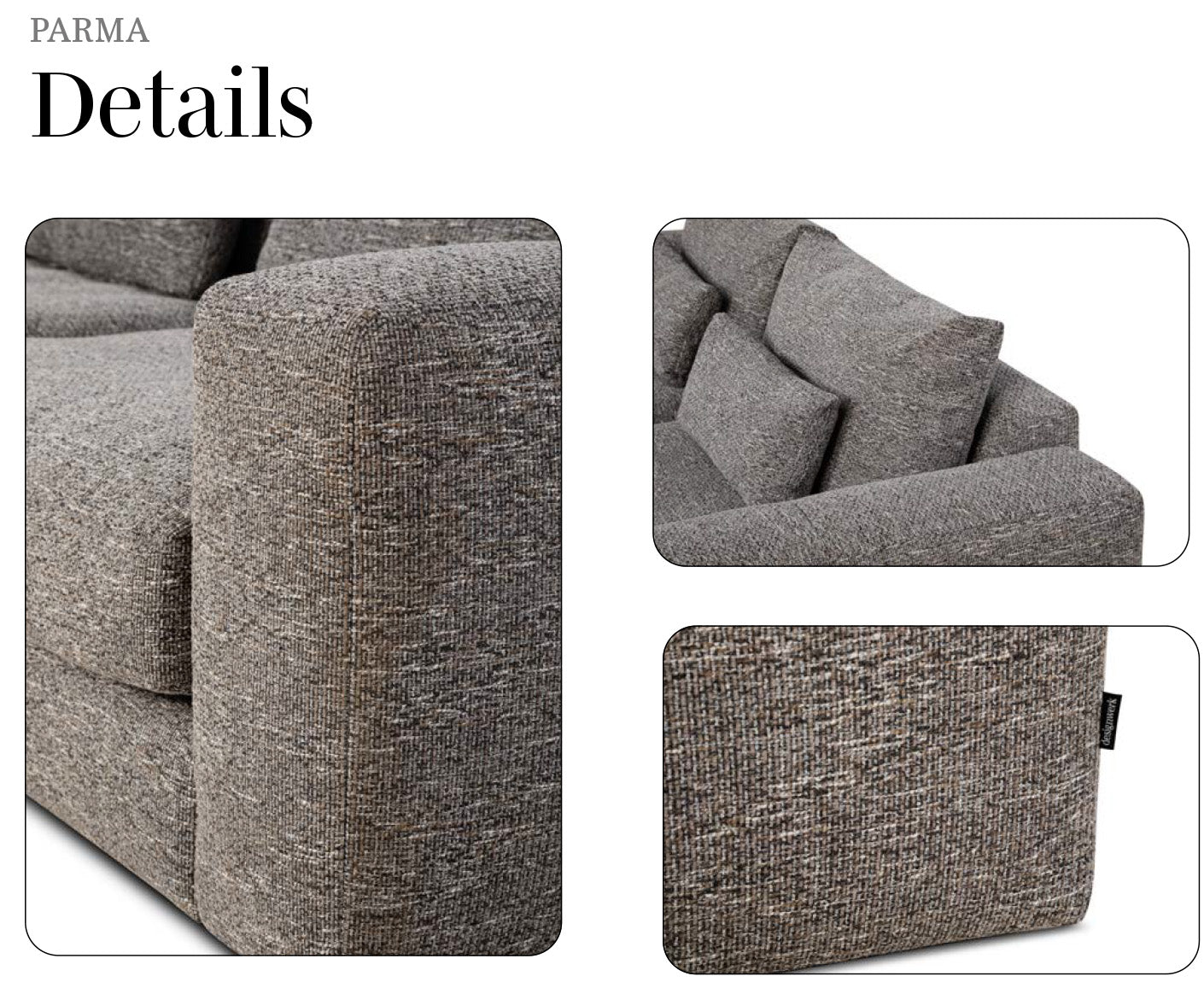 designwerk Parma Sofa | 214 - 294 cm | Echtleder
