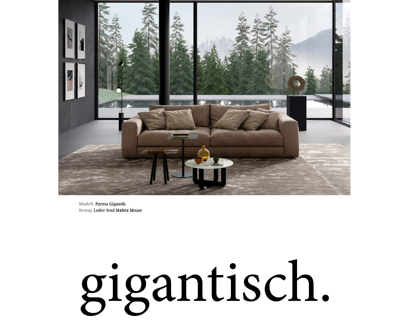 designwerk Parma Sofa | 214 - 294 cm | Echtleder