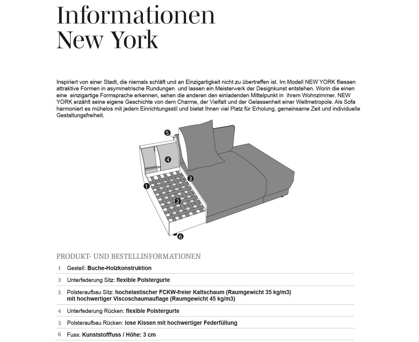designwerk Parma Sofa | 214 - 294 cm | Echtleder