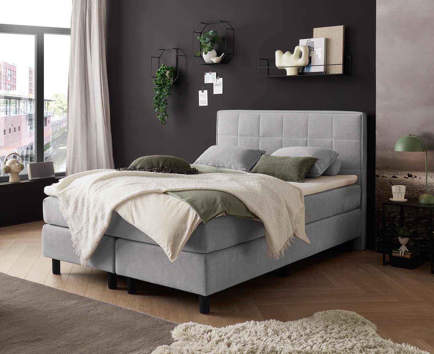 Pastida Boxbett / Polsterbett 140x200 - 180x200 cm