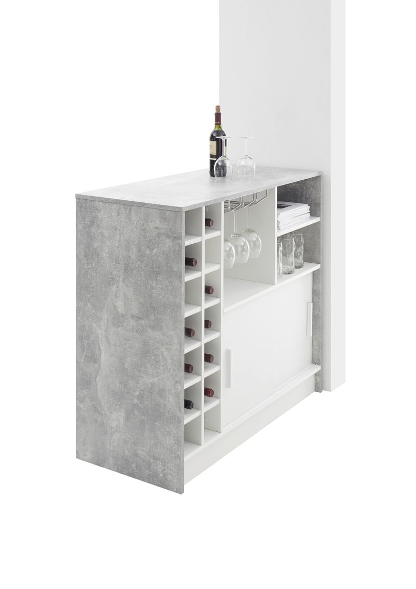 Planter Bartisch mit Weinfächer