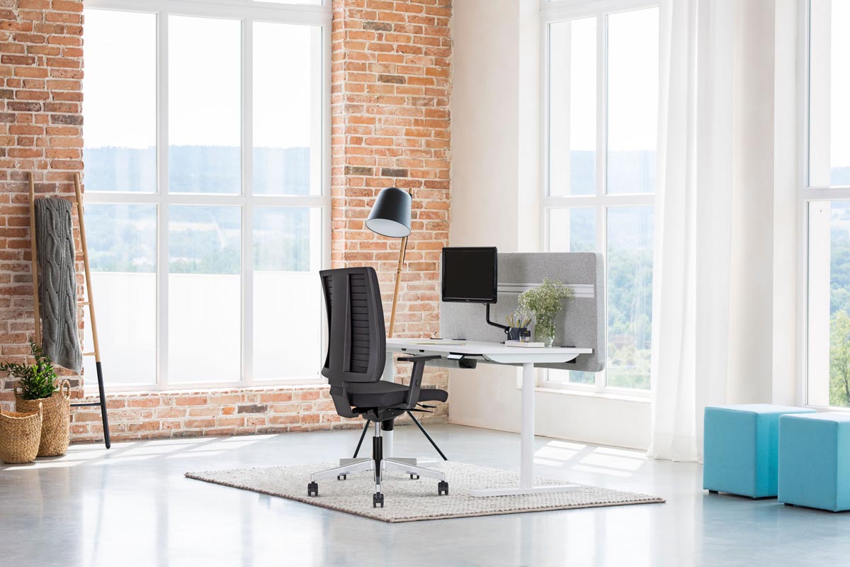 NAVIGO Bürostuhl / Drehstuhl Schwarz