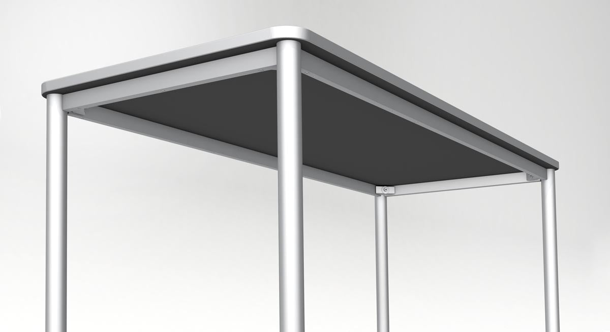 Prime Schreibtisch, verschiedene Größen, Lichtgrau