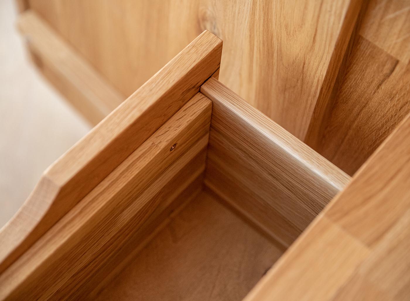Ravello Schubladen-Modul für Kleiderschrank Schmal Massivholz Eiche, geölt