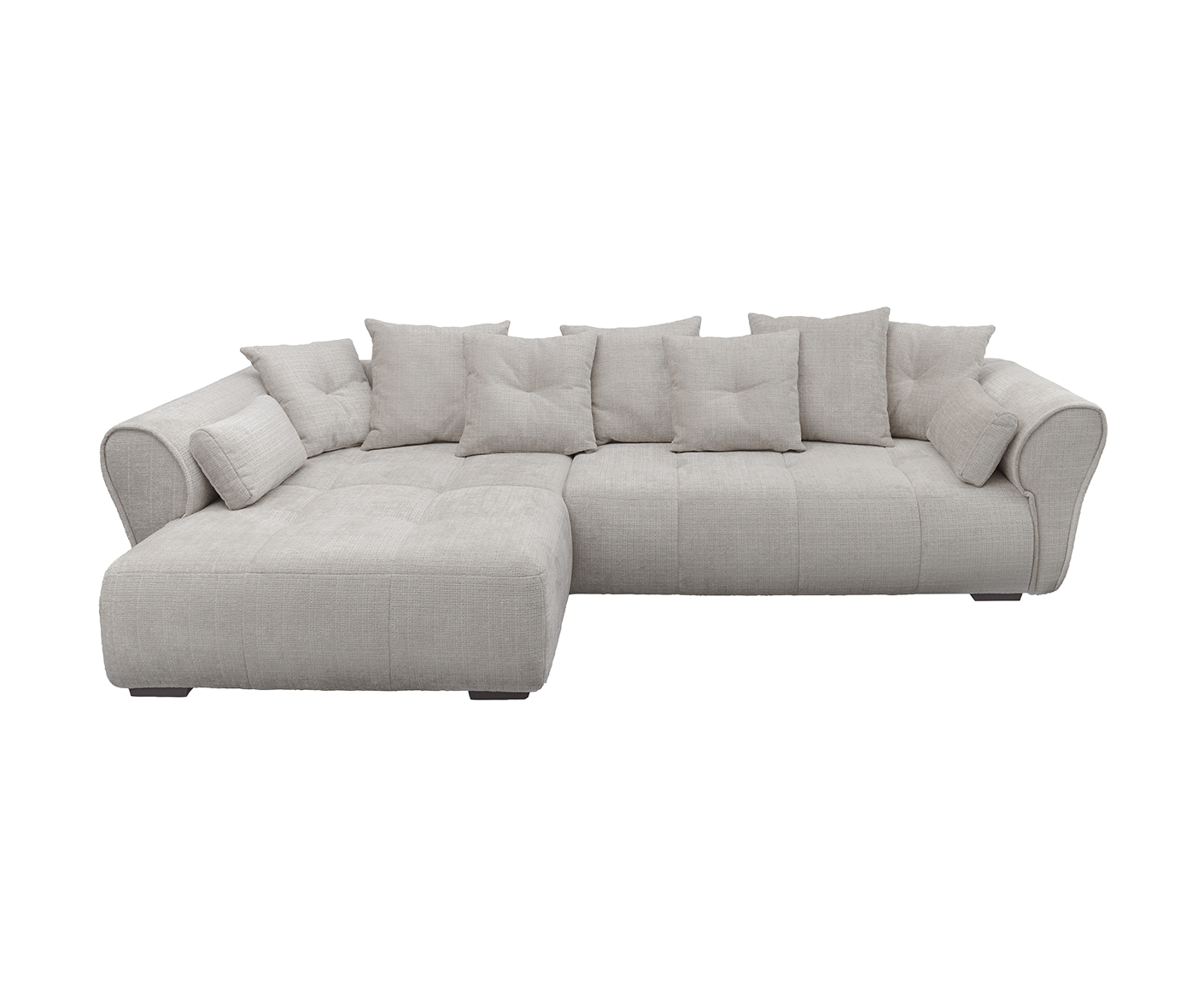 Riska Ecksofa 330 x 197 cm inkl. Rückenkissen & Zierkissen
