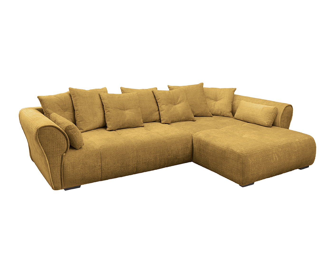 Riska Ecksofa 330 x 197 cm inkl. Rückenkissen & Zierkissen