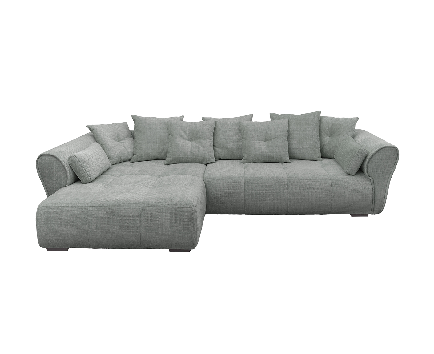 Riska Ecksofa 330 x 197 cm inkl. Rückenkissen & Zierkissen