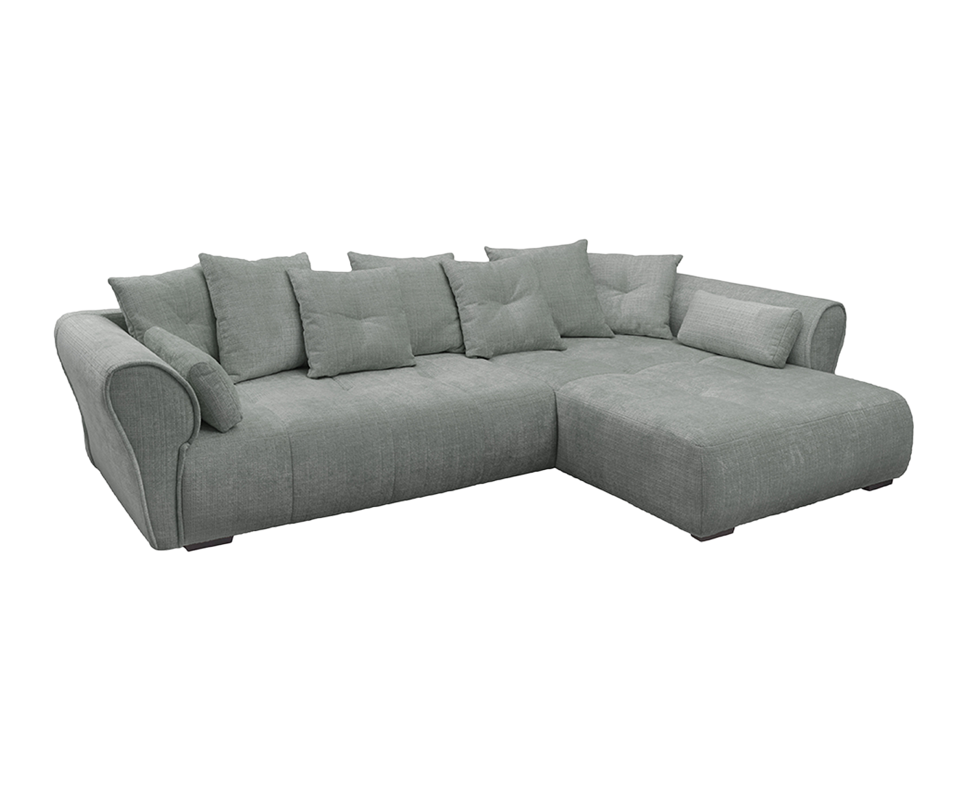 Riska Ecksofa 330 x 197 cm inkl. Rückenkissen & Zierkissen