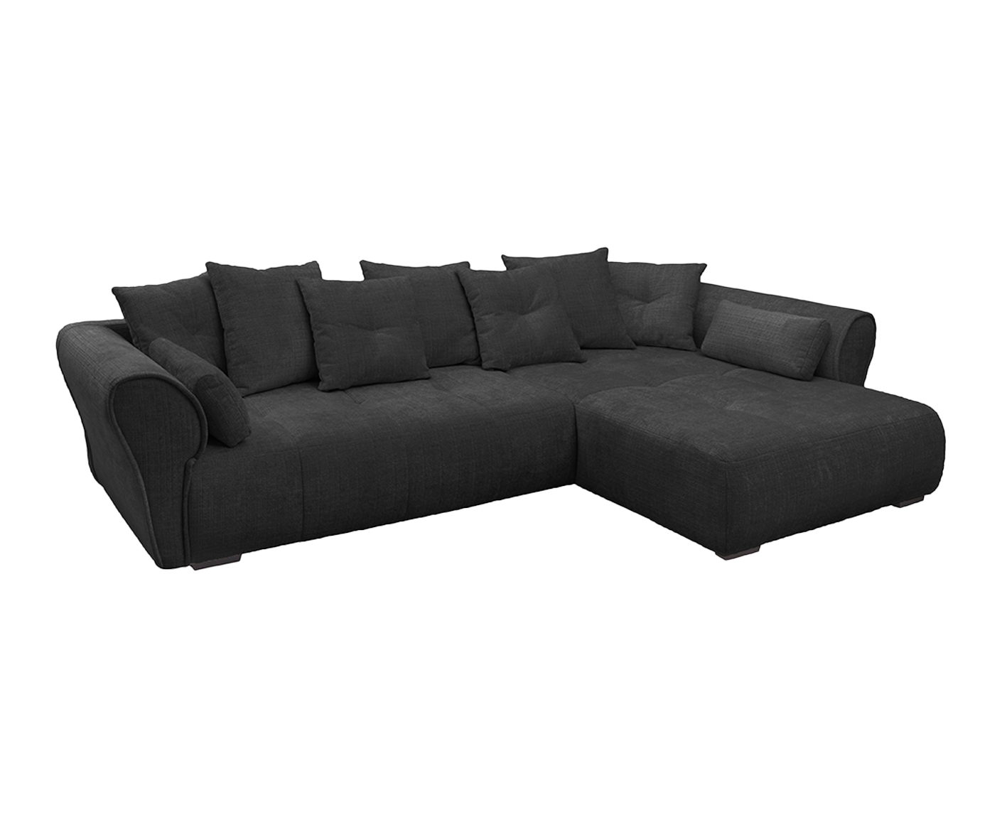 Riska Ecksofa 330 x 197 cm inkl. Rückenkissen & Zierkissen