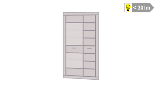 SANREMO Vitrine inkl. Beleuchtung Weiß
