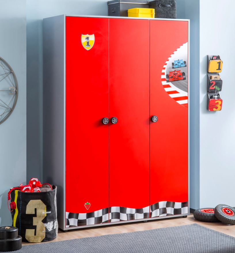 Cilek RACECUP Kinderzimmer Set Komplettset Spielzimmer Rot / Grau
