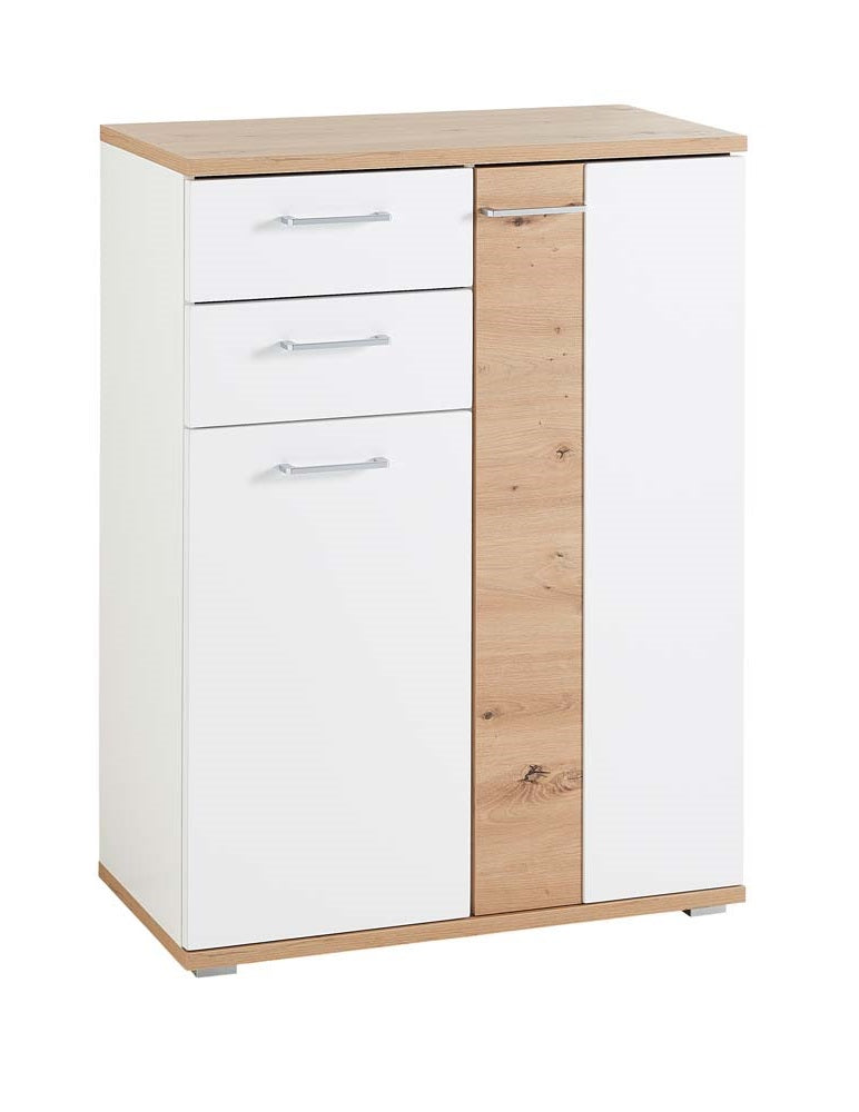Signo Schuhschrank Weiß matt / Artisan Eiche Nachbildung