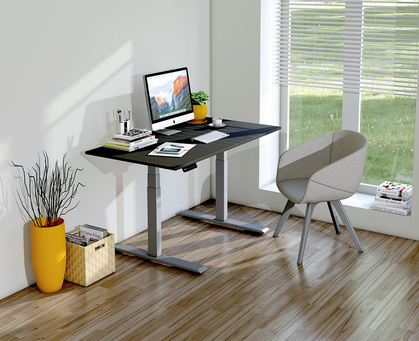 Smart office Schreibtisch, elektrisch höhenverstellbar