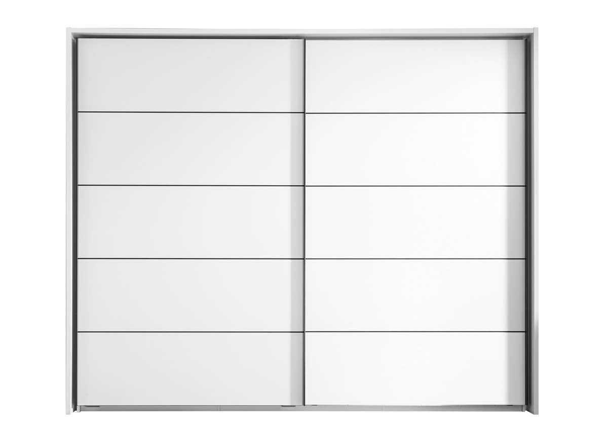 Snow Schwebetürschrank 2-trg. Weiß