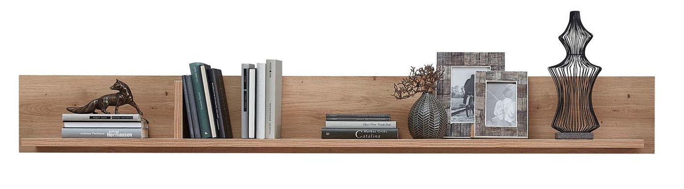 SONOS Wohnzimmerkomplettset inkl. LED-Beleuchtung Artisan Eiche Massiv / Abs. Schwarz Matt
