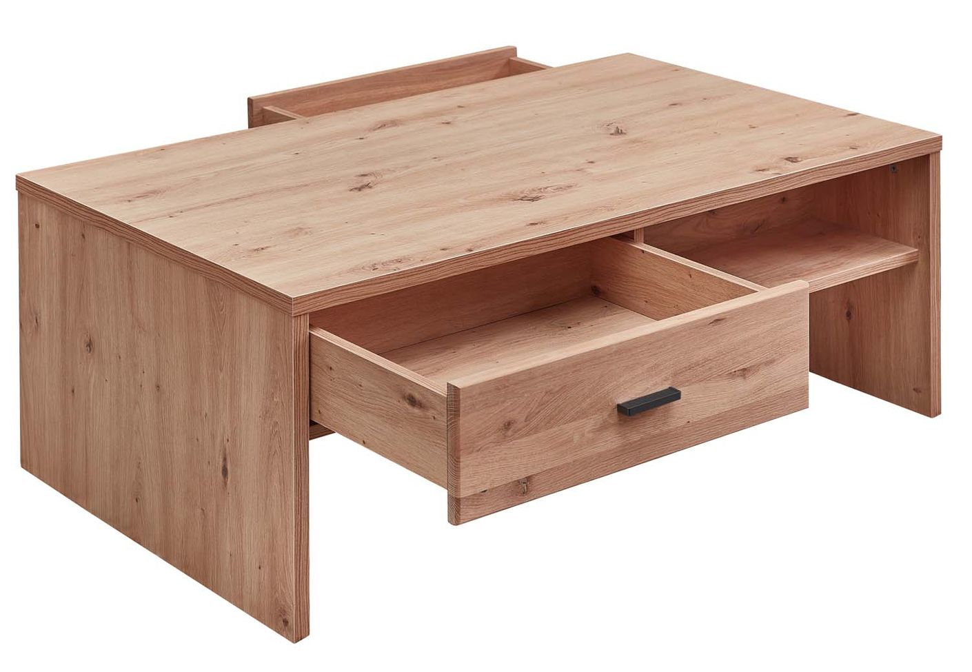 SONOS Couchtisch Artisan Eiche massiv, Absetzung schwarz matt