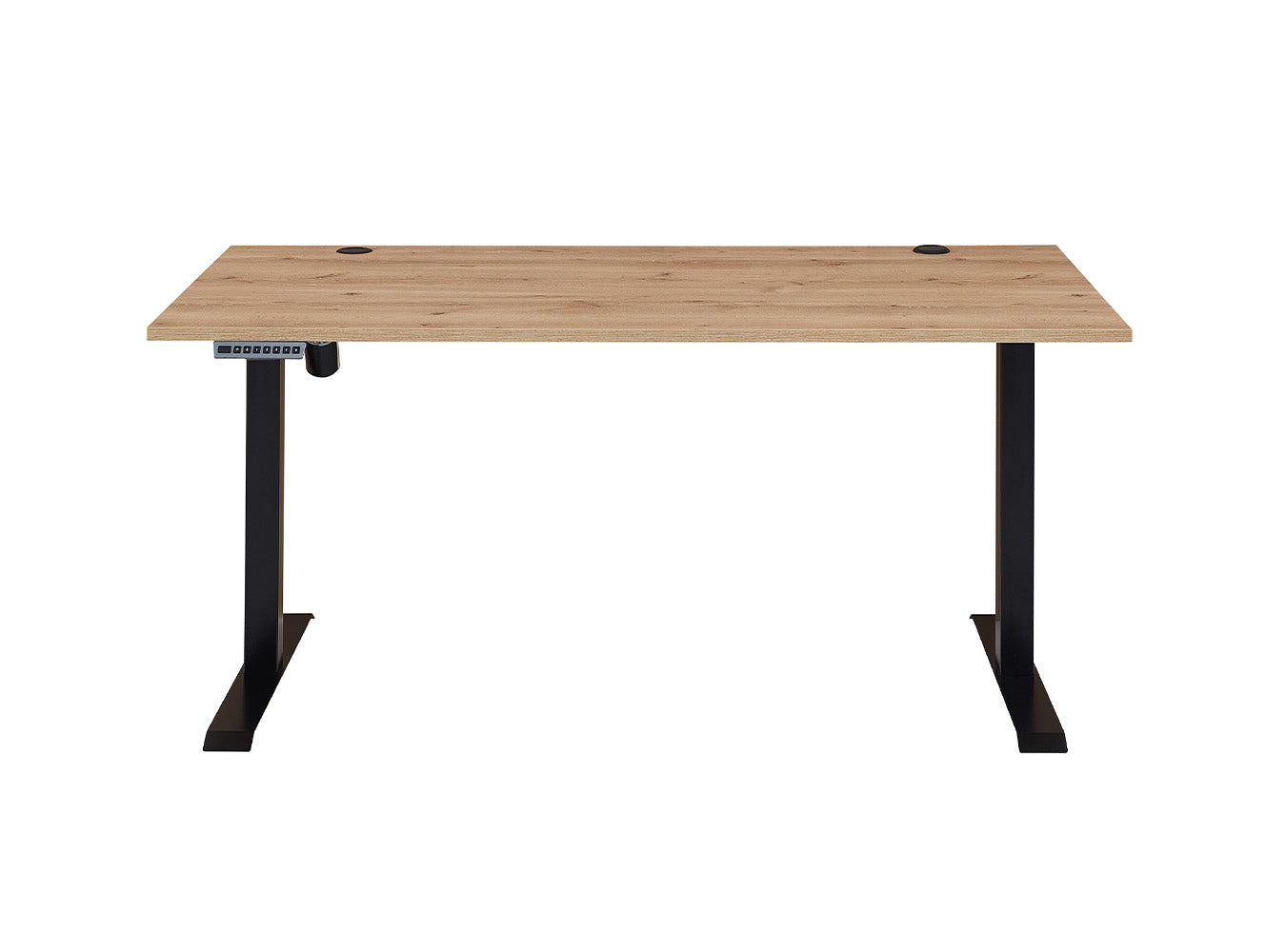Sonos Schreibtisch 160 x 77 cm höhenverstellbar Altesche massiv / Artisan Eiche