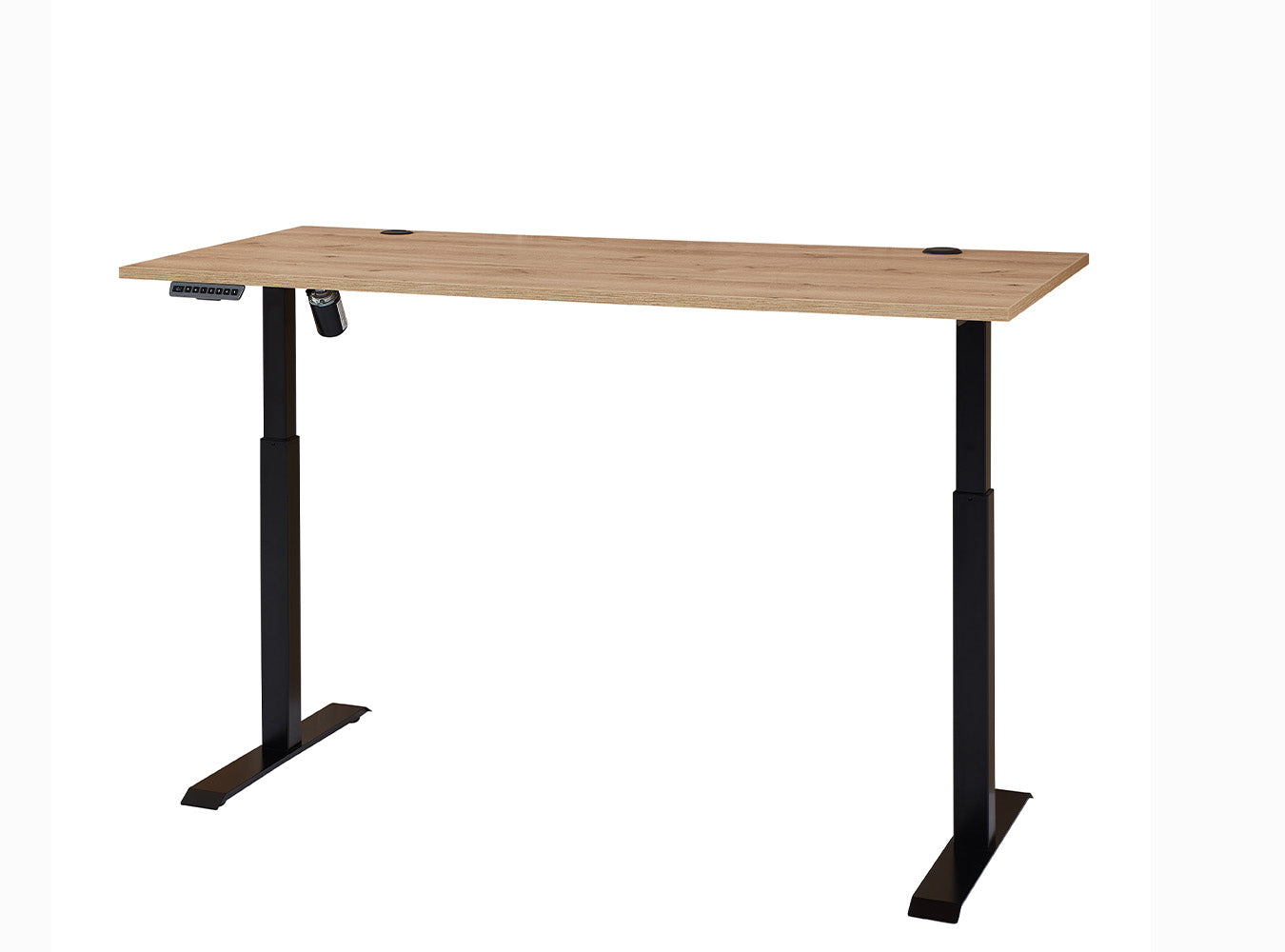 Sonos Schreibtisch 160 x 77 cm höhenverstellbar Altesche massiv / Artisan Eiche