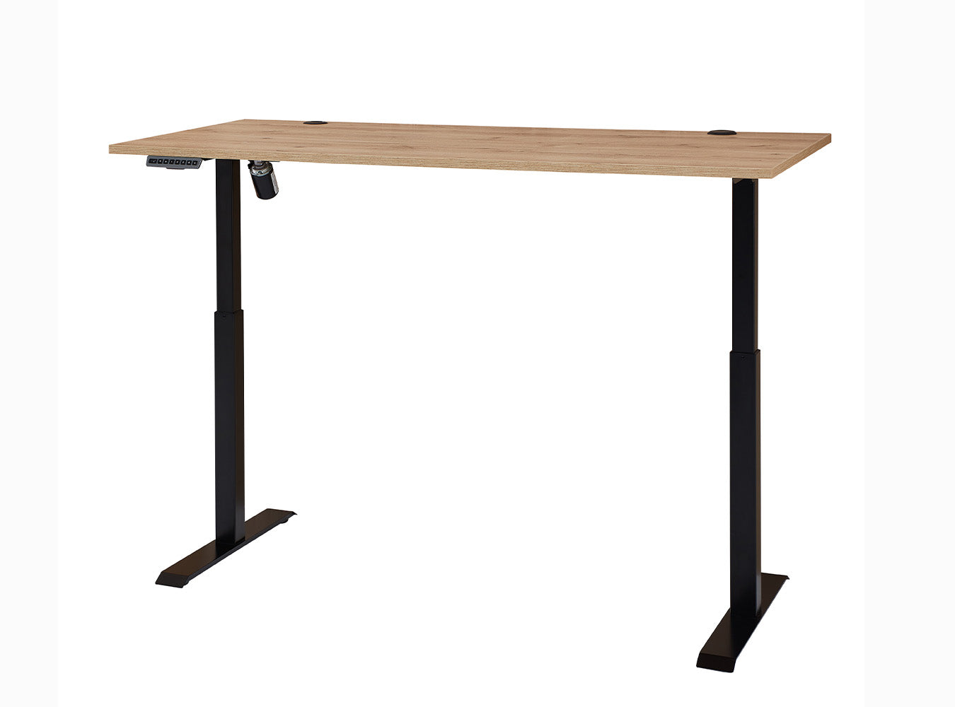 Sonos Schreibtisch 160 x 77 cm höhenverstellbar Altesche massiv / Artisan Eiche