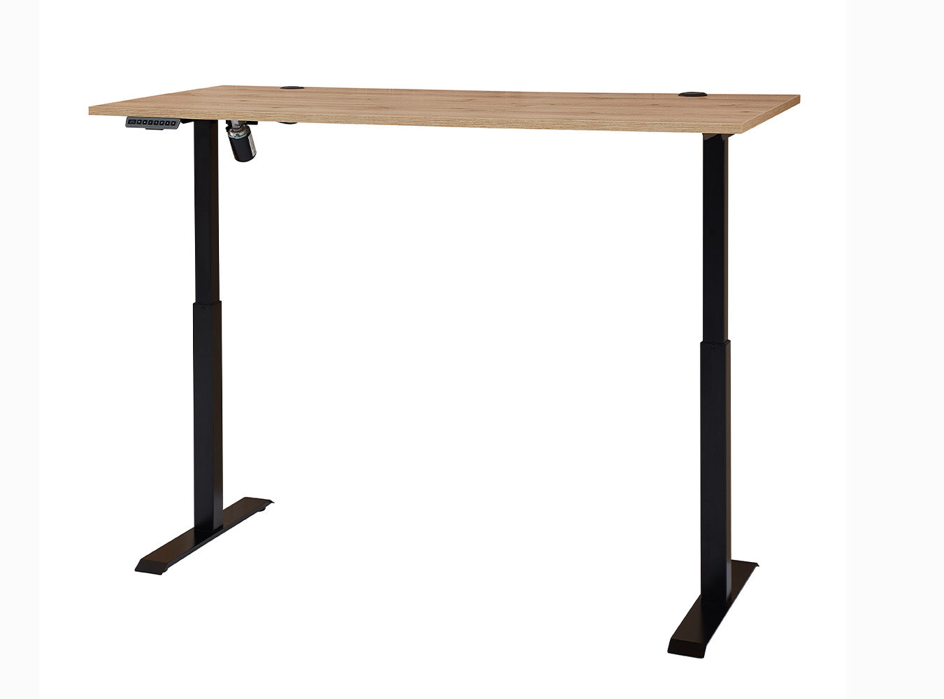 Sonos Schreibtisch 160 x 77 cm höhenverstellbar Altesche massiv / Artisan Eiche