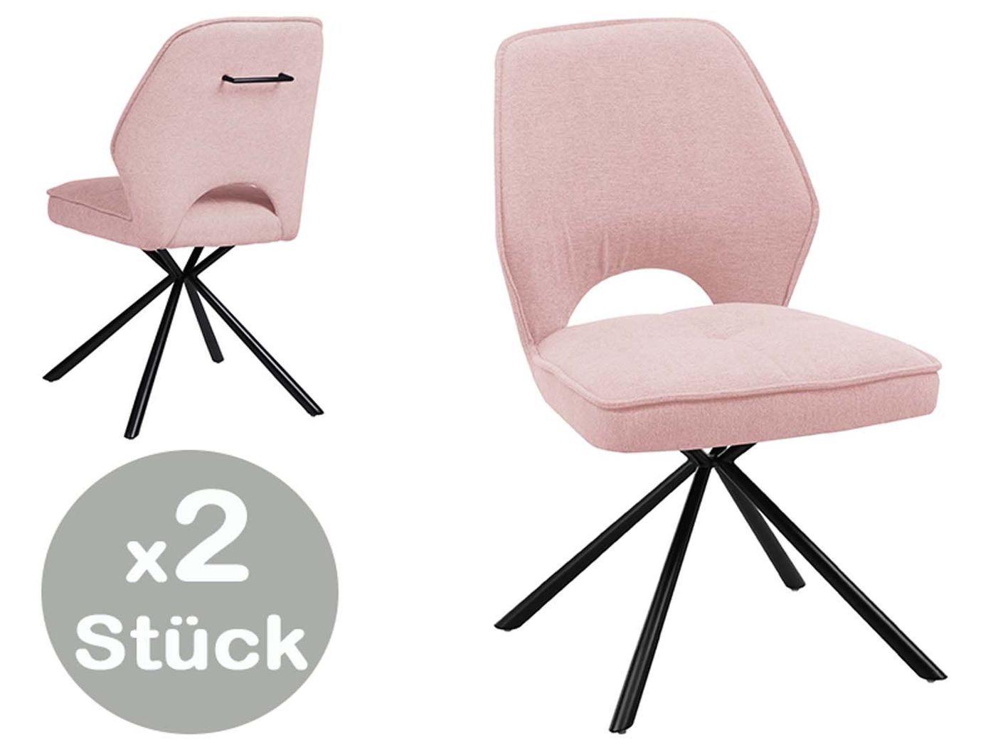 Nele Stuhle 2er Set, 180° drehbar
