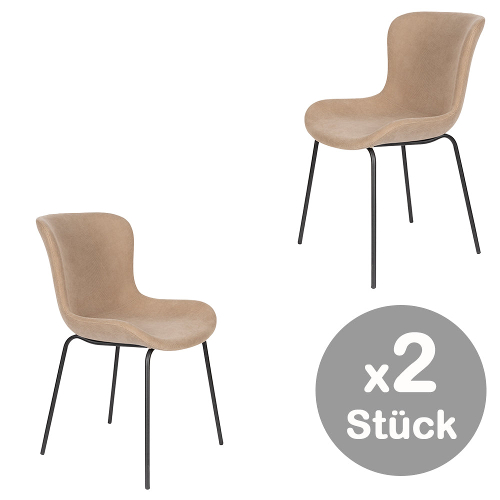 Junzo Rib Esszimmerstuhl Stuhl 2er Set