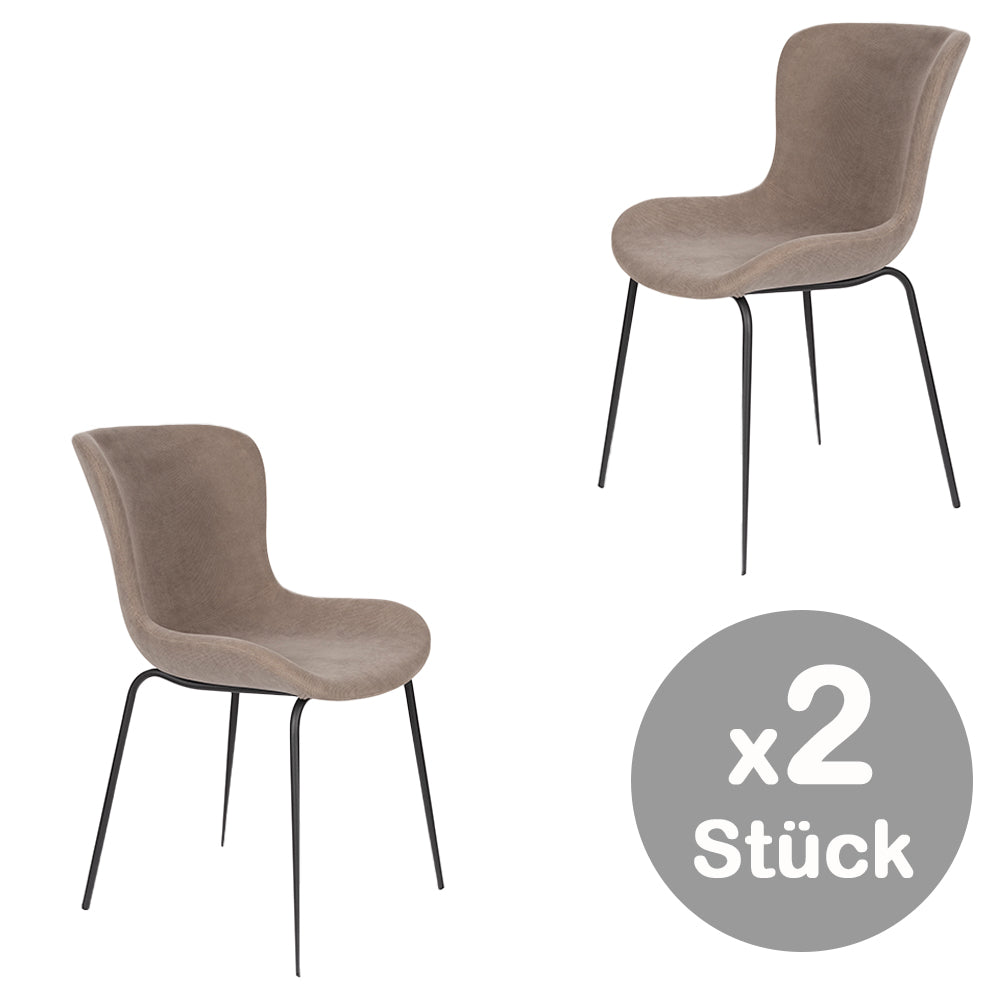 Junzo Rib Esszimmerstuhl Stuhl 2er Set