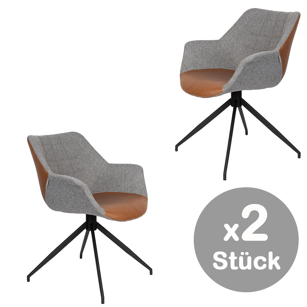 Doulton Armlehnenstühle 2er Set Swivel