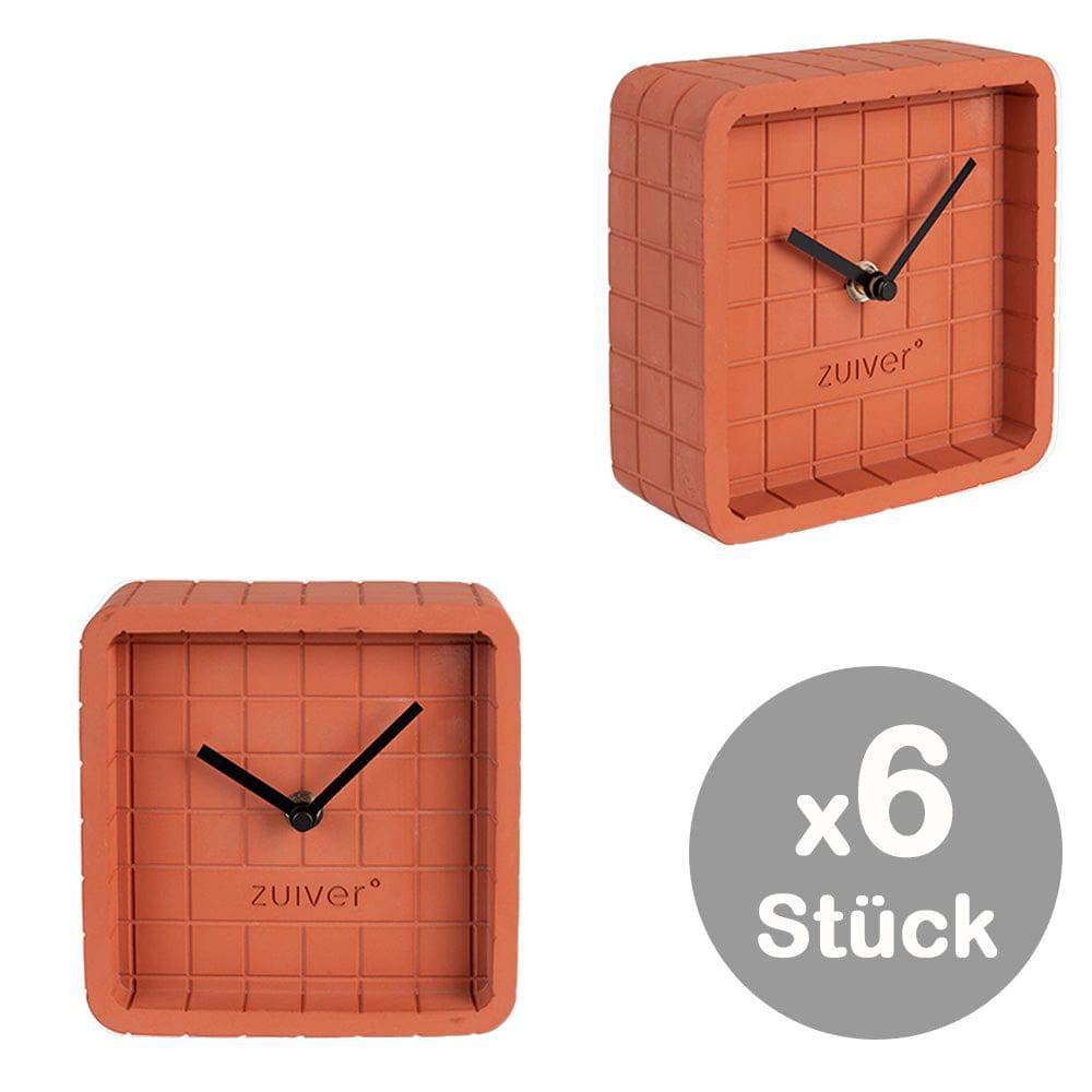 6x Uhr CUTE Beton
