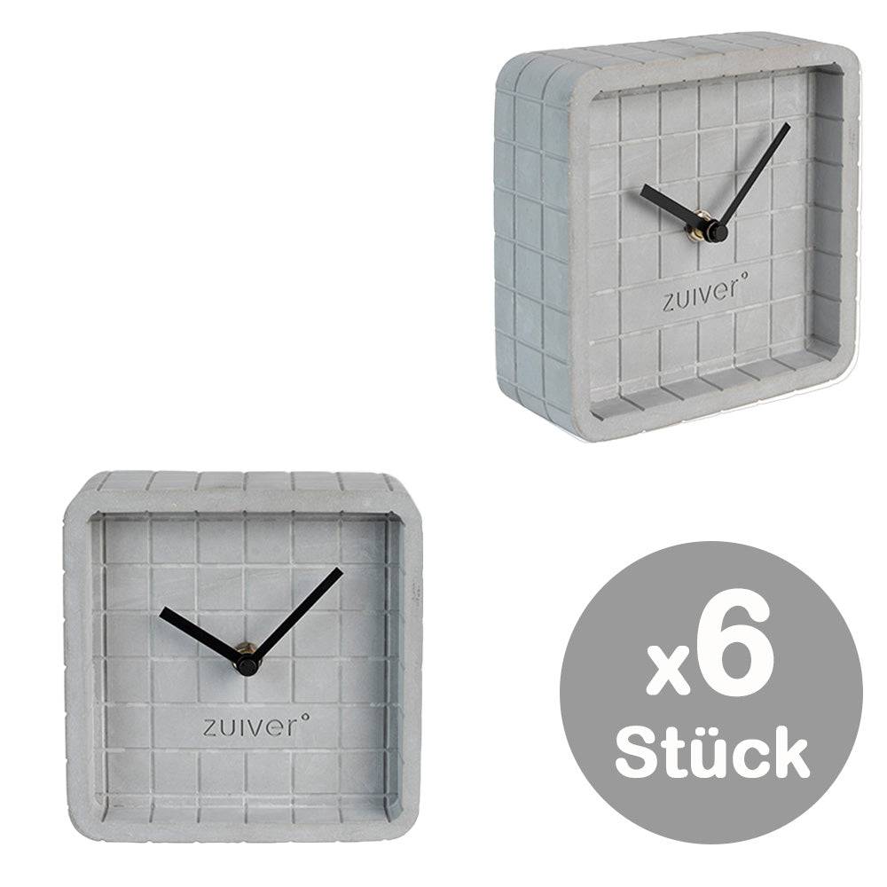 6x Uhr CUTE Beton