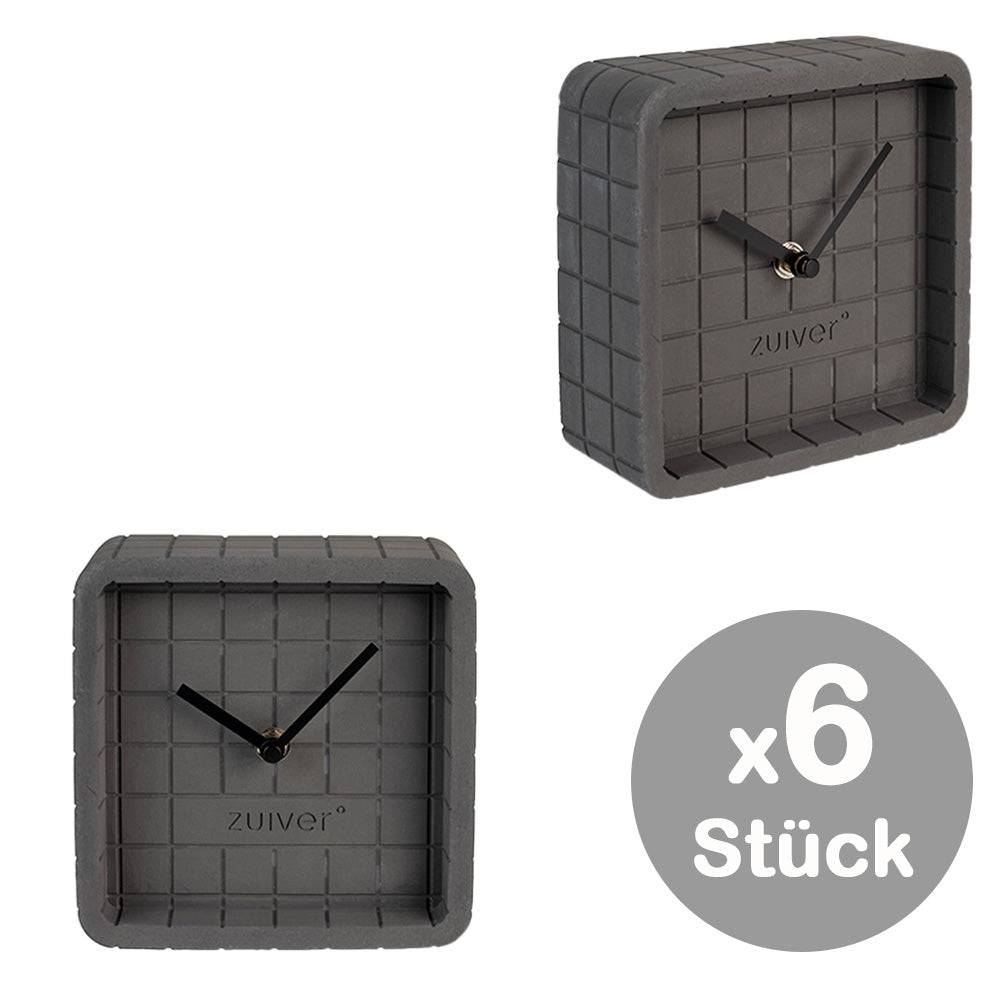 6x Uhr CUTE Beton