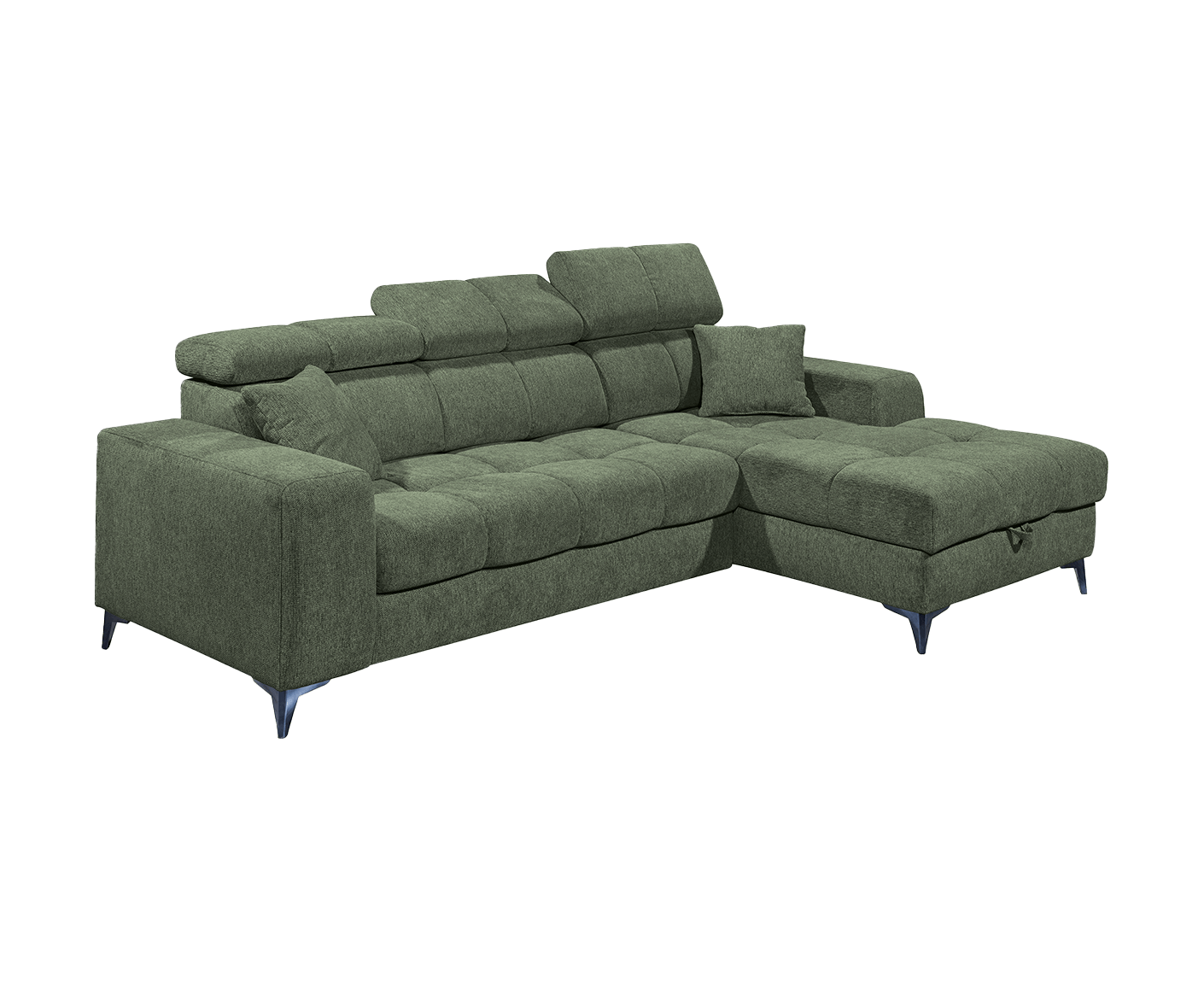 Sydney Ecksofa Longchair 268 x 172 cm, mit Schlaffunktion & Bettkasten