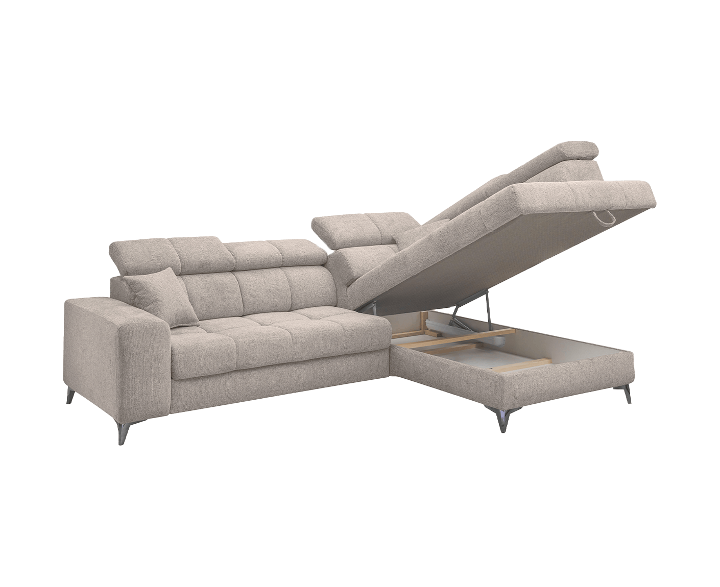 Sydney Ecksofa 282 x 198 cm, mit Schlaffunktion & Bettkasten