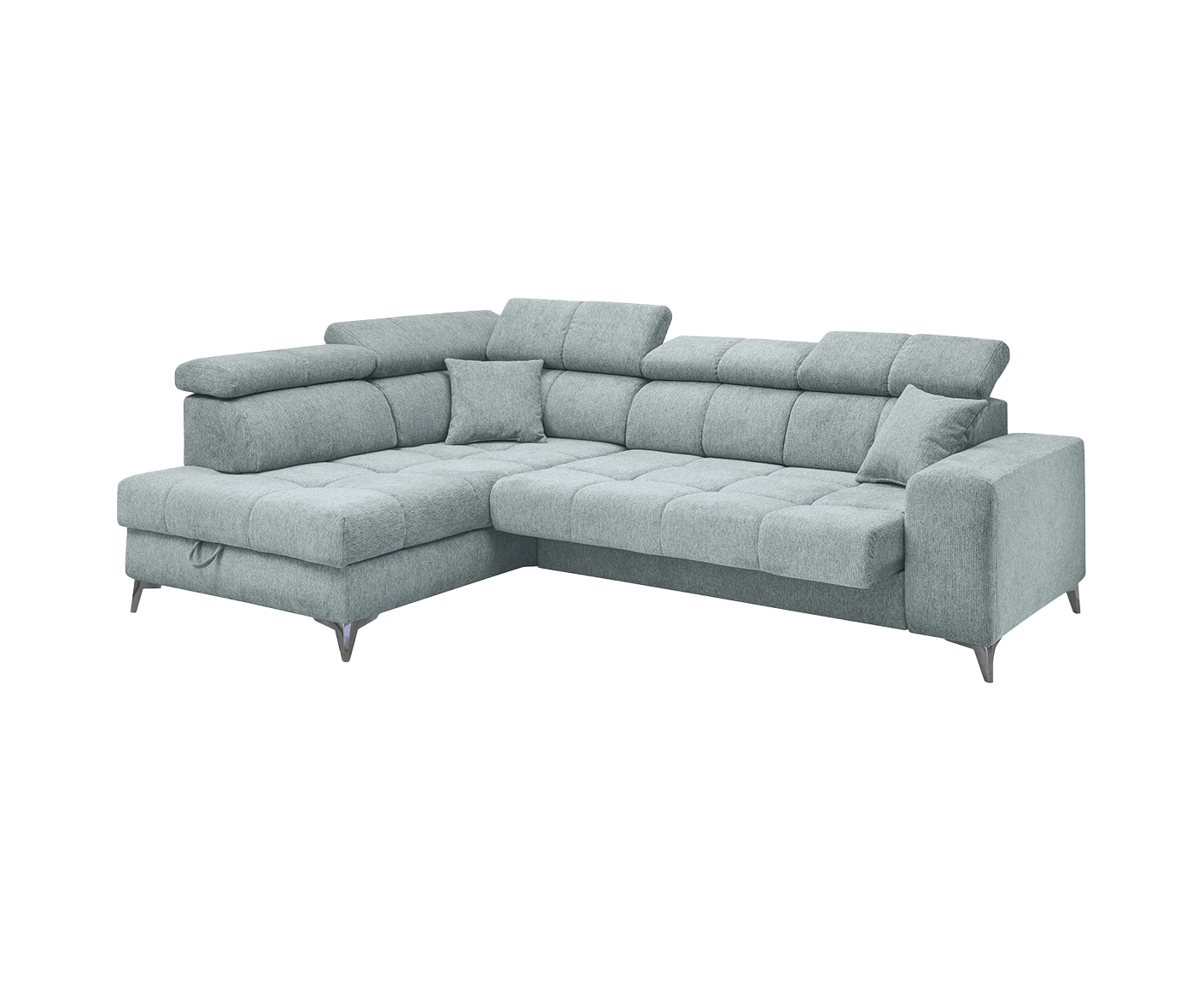 Sydney Ecksofa 282 x 198 cm, mit elektrischer Sitztiefenverstellung & Bettkasten