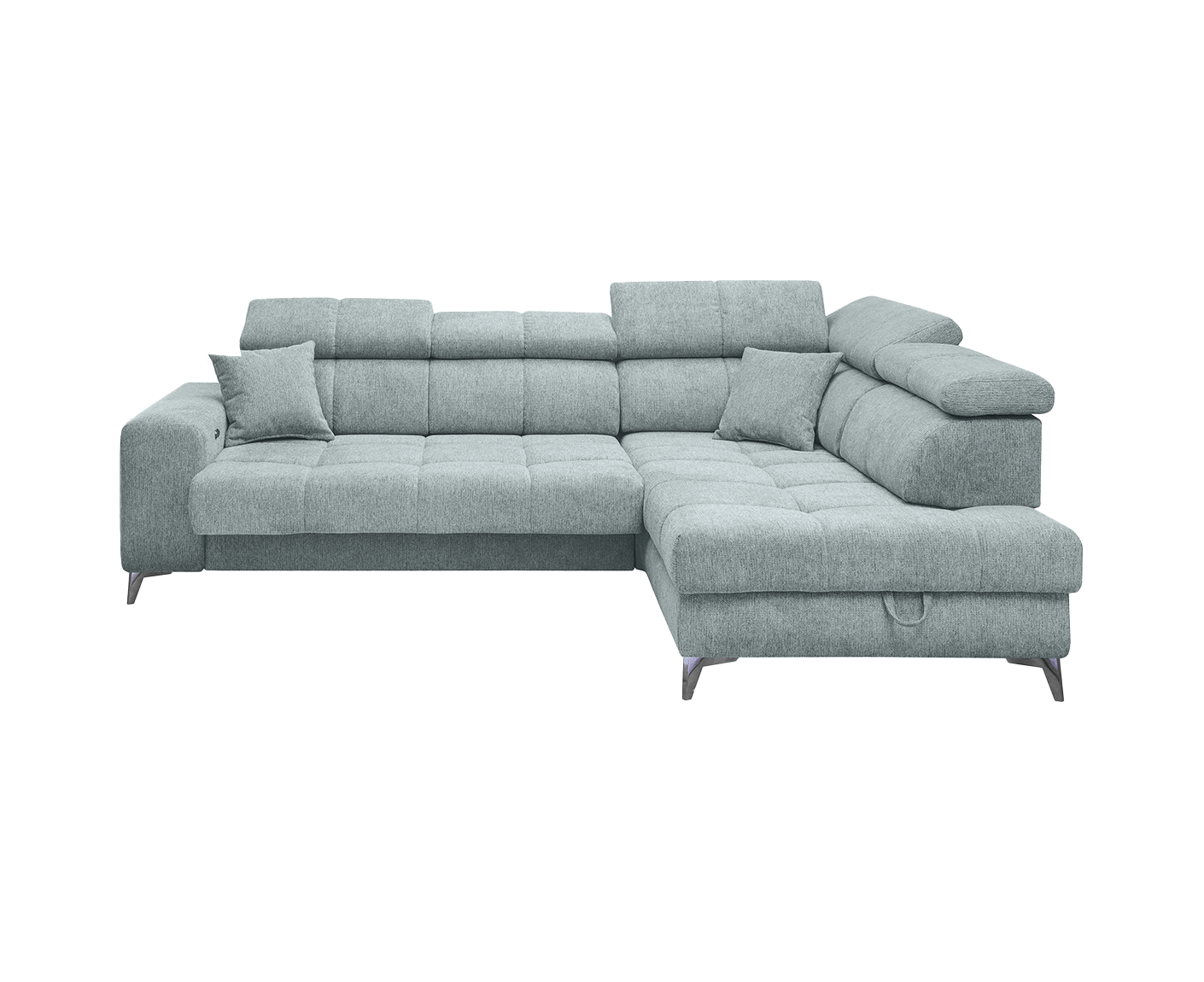Sydney Ecksofa 282 x 198 cm, mit elektrischer Sitztiefenverstellung & Bettkasten