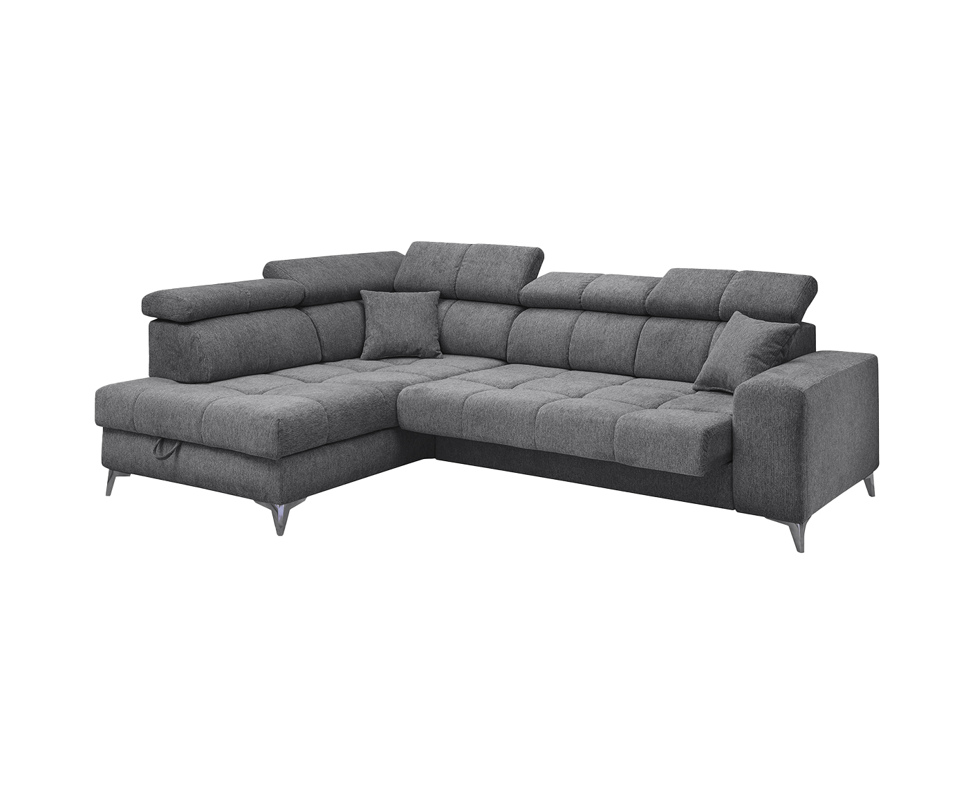 Sydney Ecksofa 282 x 198 cm, mit elektrischer Sitztiefenverstellung & Bettkasten