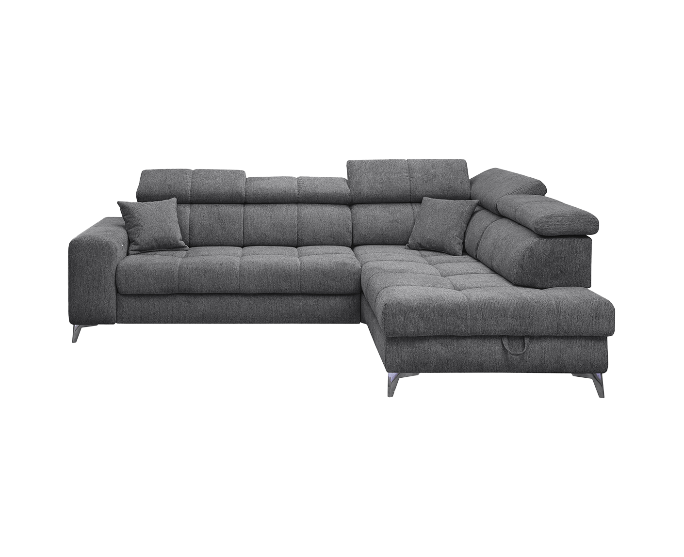 Sydney Ecksofa 282 x 198 cm, mit elektrischer Sitztiefenverstellung & Bettkasten