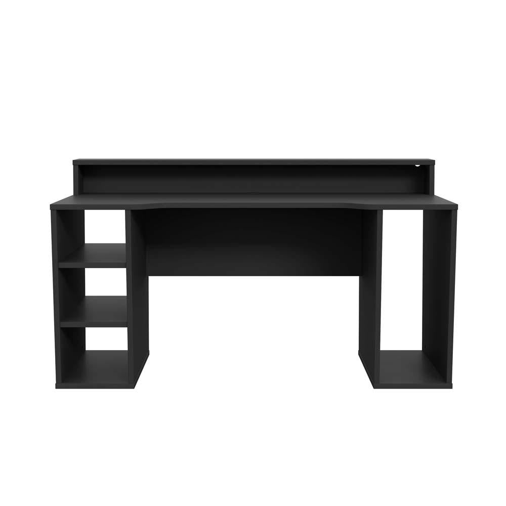 TURKU Gaming Schreibtisch 160 x 72 cm Schwarz
