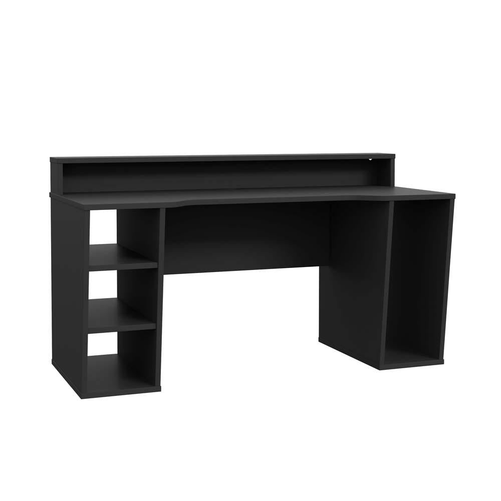 TURKU Gaming Schreibtisch 160 x 72 cm Schwarz