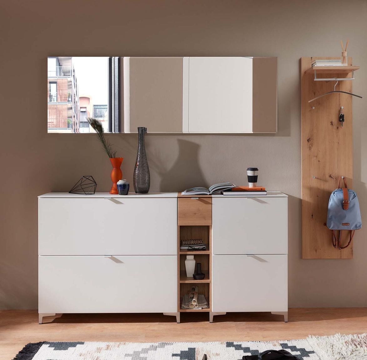 Ticona Hängeschuhschrank Weiß