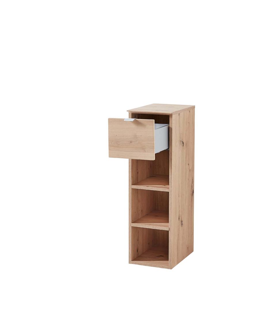 Ticona Komplettgarderobe 3 Weiß/Artisan Eiche