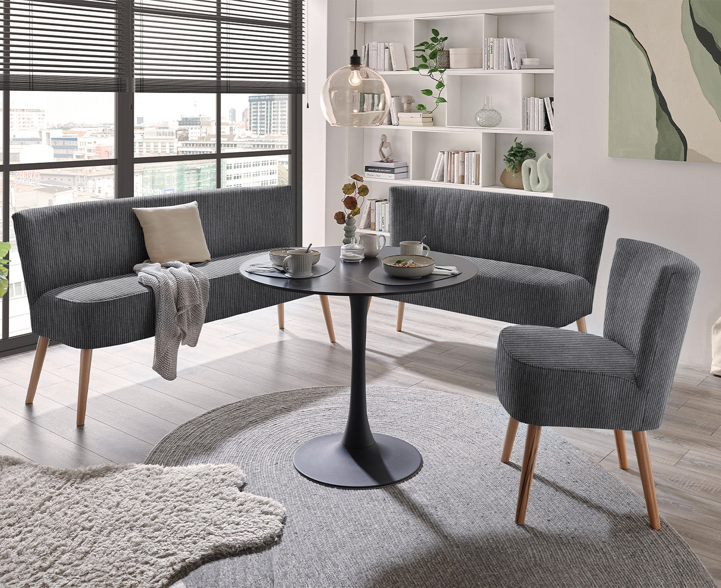 Tim Diningbank 3-Sitzer Esszimmerbank, Zoom