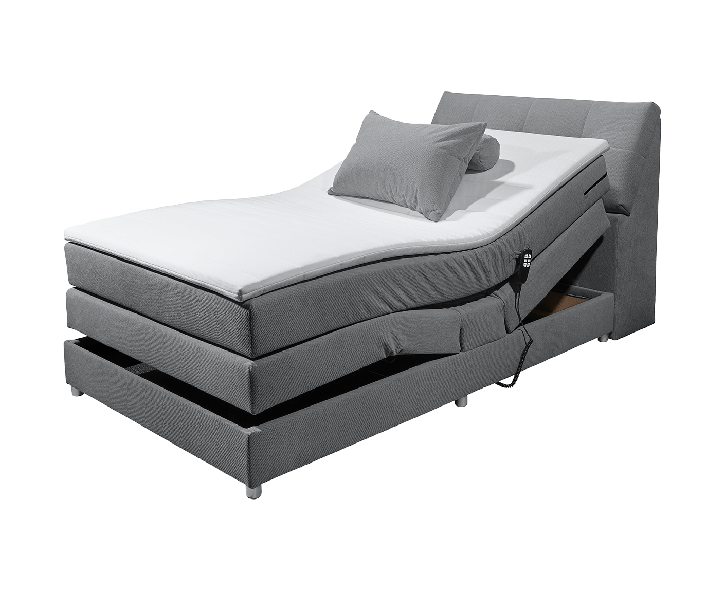 Toulouse A Boxspringbett 120 x 200 cm, inkl. Motor