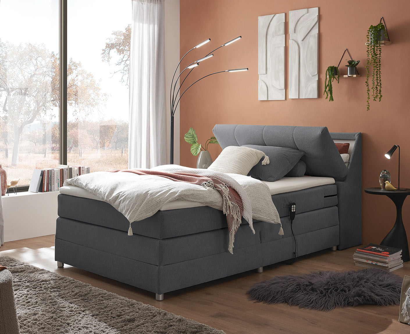 Toulouse A Boxspringbett 120 x 200 cm, inkl. Motor