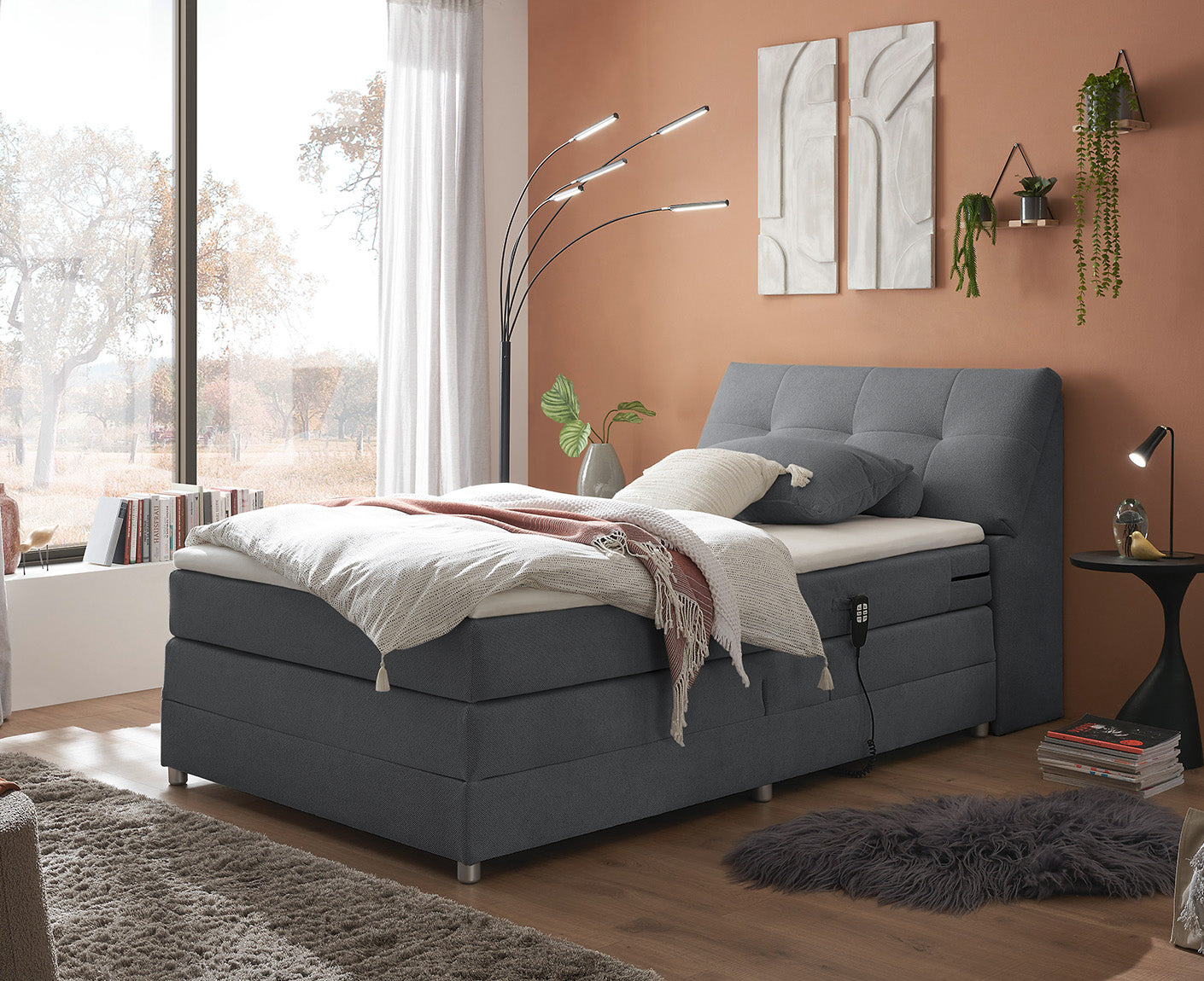Toulouse A Boxspringbett 120 x 200 cm, inkl. Motor